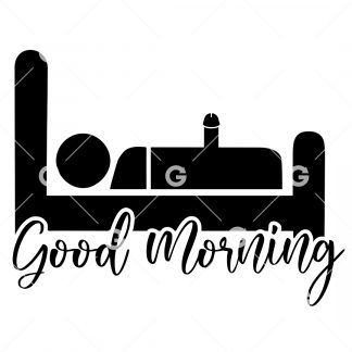 Good Morning Erection Stickman In Bed SVG