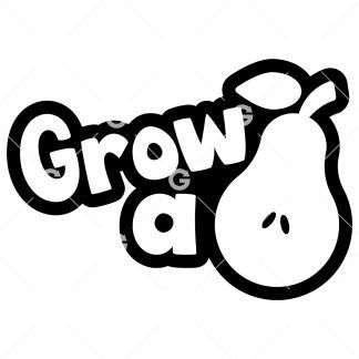 Grow A Pear (Pair of Balls) Decal SVG