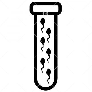 Sperm In Test Tube SVG