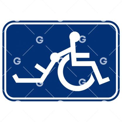 Handicap Wheel Chair Dragging Stickman SVG