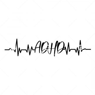 ADHD Heartbeat Awareness SVG