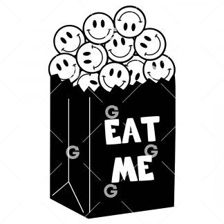 Eat Me Bag of Happy Smile Emoji's SVG