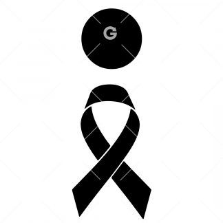 Awareness Ribbon Semicolon SVG