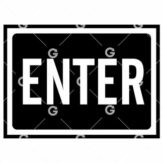 Enter Business Sign SVG