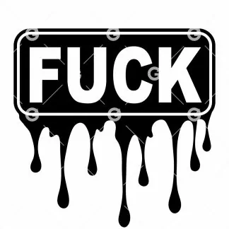 Fuck Dripping Decal SVG