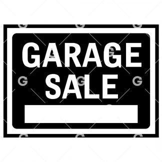 Garage / Yard Sale Sign SVG