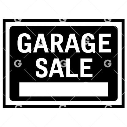 Garage / Yard Sale Sign SVG