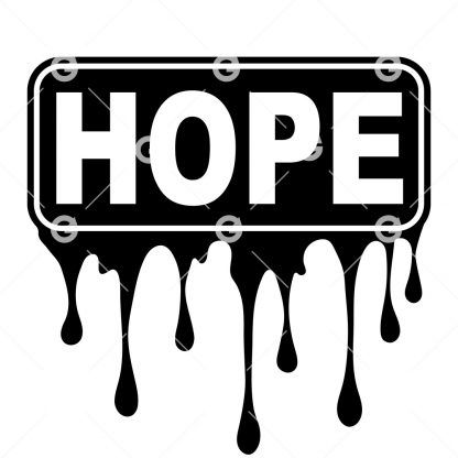 Hope Dripping Awareness Decal SVG