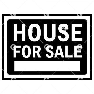 House For Sale Sign SVG