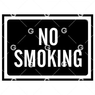 No Smoking Business Sign SVG