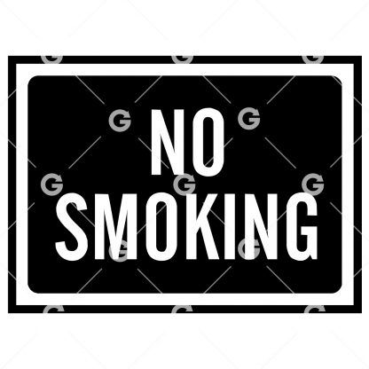 No Smoking Business Sign SVG