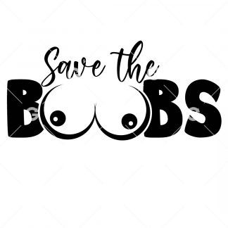 Save The Boobs (Tits) Awareness SVG