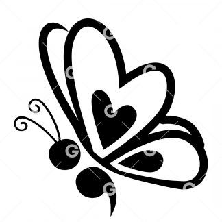 Mental Health Semicolon Butterfly SVG