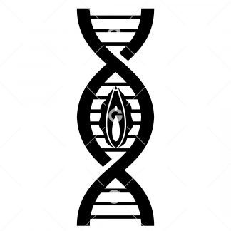 Vagina (Pussy) DNA Strand SVG