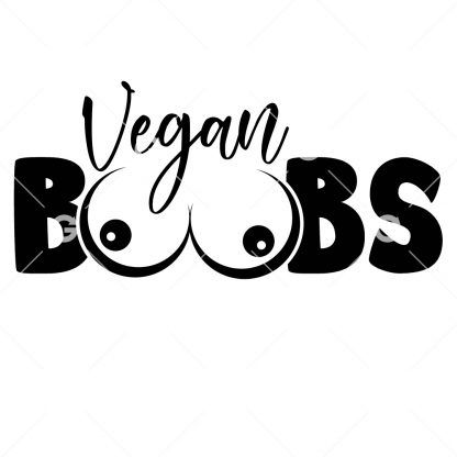 Vegan Boobs (Tits) Decal SVG