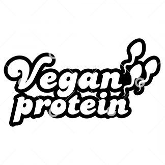 Vegan Protein Penis Sperm Decal SVG