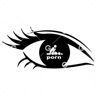 Watching Porn Eye Stickman Sex SVG