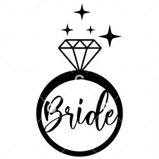 Bride Sparkling Diamond Ring SVG