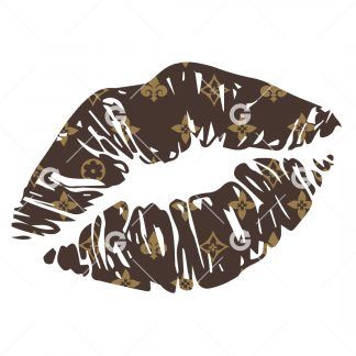 Fashion Kiss Lips SVG