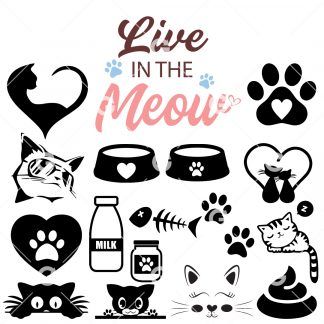 Cat Lovers Pet SVG Bundle