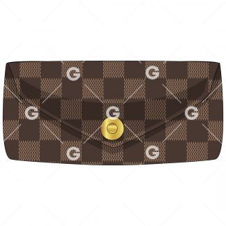Checkered Fashion Wallet SVG