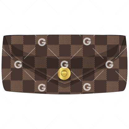 Checkered Fashion Wallet SVG