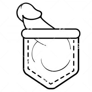 Cock (Penis) In Pocket SVG