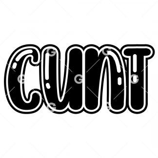 Cunt Swear Decal SVG
