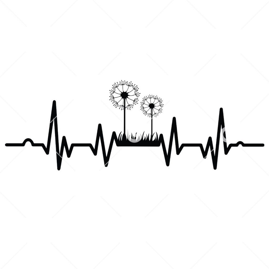 Heartbeat Svg, Ekg, Cardiogram, Pulse. Vector Cut File for Cricut,  Silhouette, Pdf Png Eps Dxf, Decal, Sticker, Vinyl, Pin - Etsy