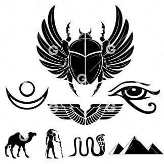 Egyptian Symbols SVG Bundle