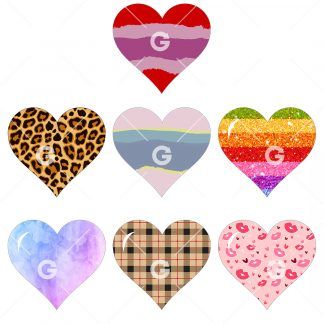 Fashion Love Hearts SVG Bundle