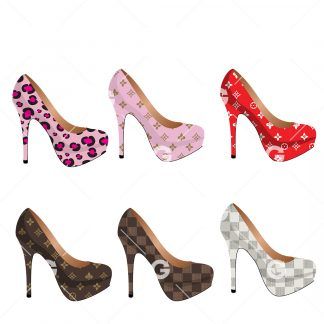 Fashion High Heel Shoes SVG Bundle