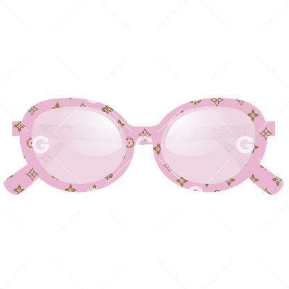 Pink Fashion Sunglasses SVG