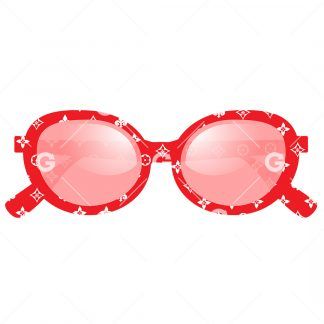 Red Fashion Sunglasses SVG
