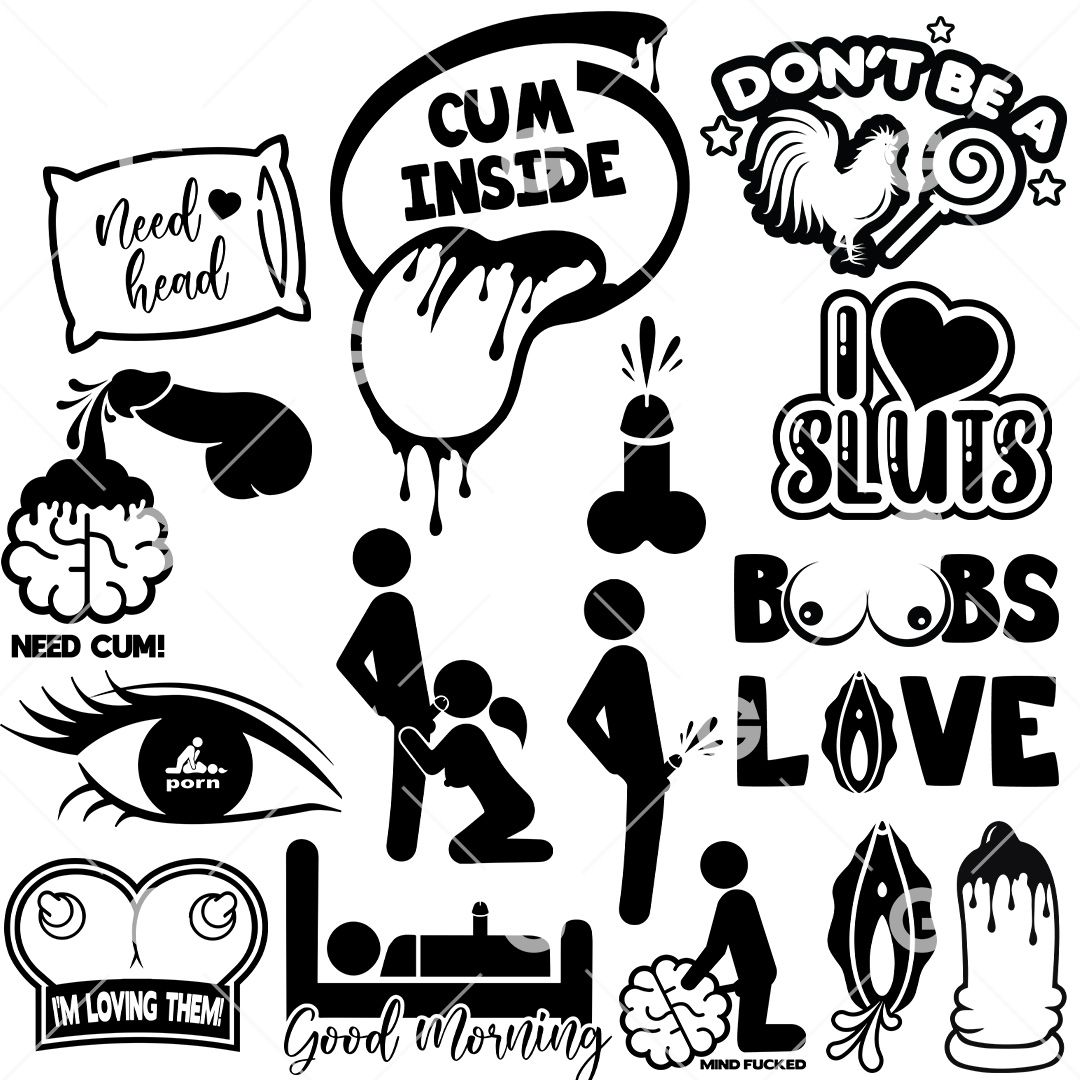 1080px x 1080px - Funny Sex Adult Decal SVG Bundle | SVGed
