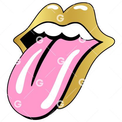Golden Smile Mouth Lips SVG