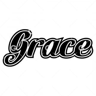 Grace Religion Decal SVG