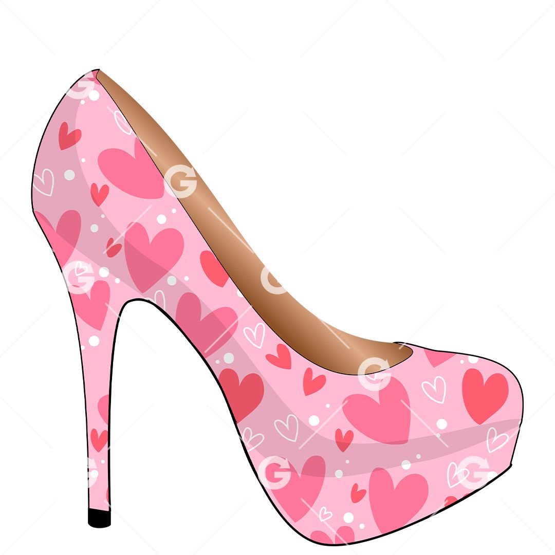 Lady women high heel shoe Red Glitter Icon Logo Symbol illustration Stock  Illustration | Adobe Stock