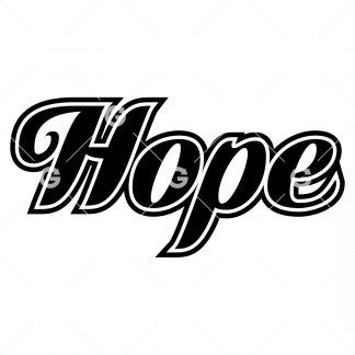 Hope Religion Decal SVG