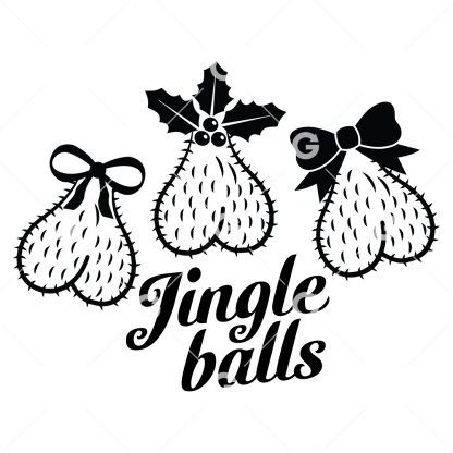Christmas Hairy Jingle Balls SVG