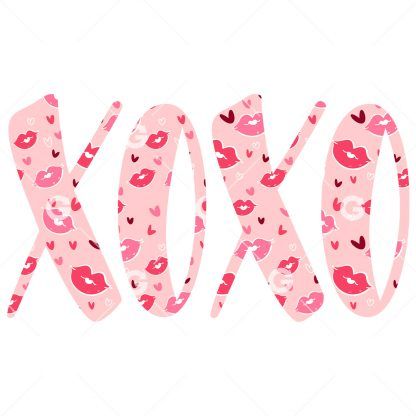 Kiss Lips XOXO SVG