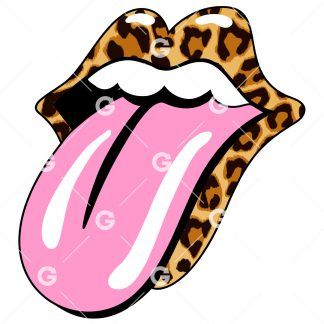 Leopard Smile Mouth Lips SVG