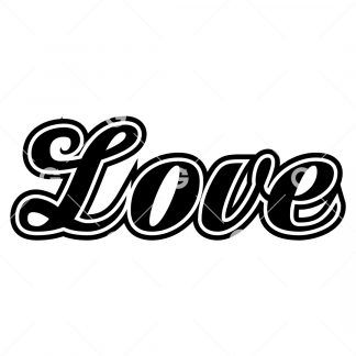 Love Religion Decal SVG