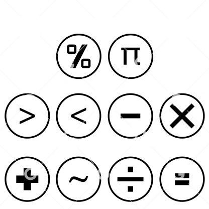 Math Symbols SVG Bundle