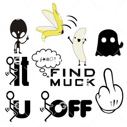 Offensive Funny Fuck You SVG Bundle