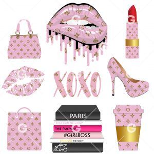 Pink Fashion SVG Bundle | SVGed