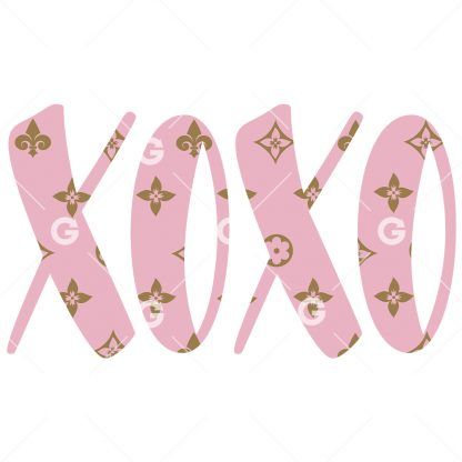 Pink Fashion XOXO SVG