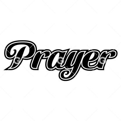 Prayer Religion Decal SVG