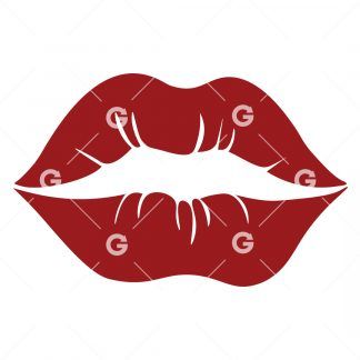 Red Lips SVG
