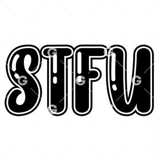 STFU Swear Decal SVG